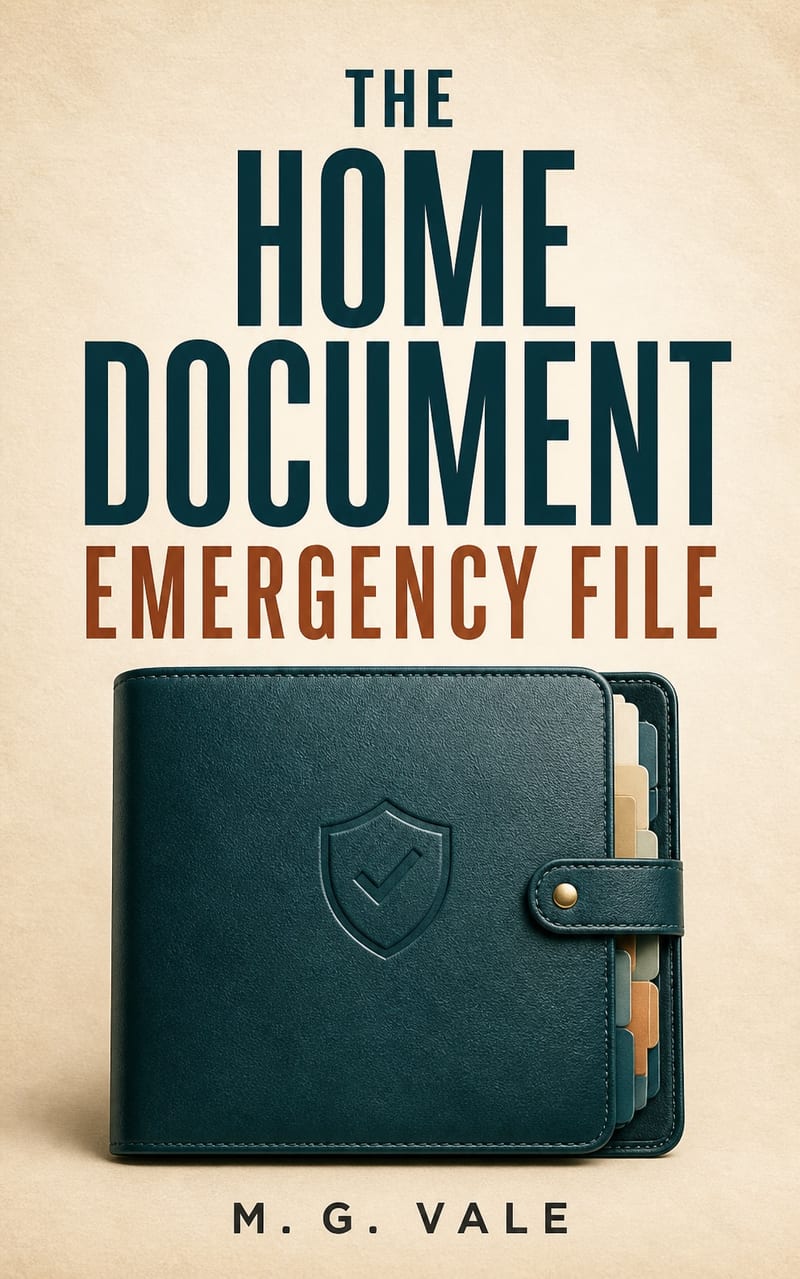 The Home Document Emergency File book cover