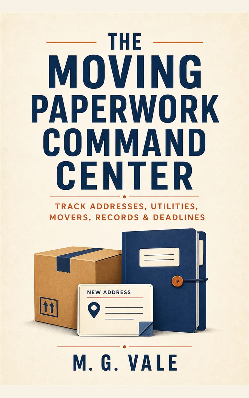 The Moving Paperwork Command Center by M. G. Vale